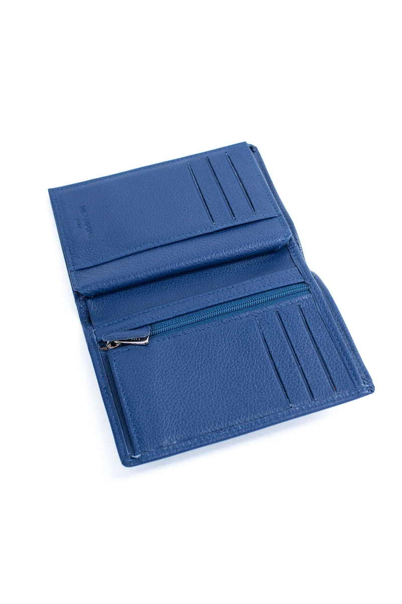 Portefeuille européen - 2 volets - Cuir