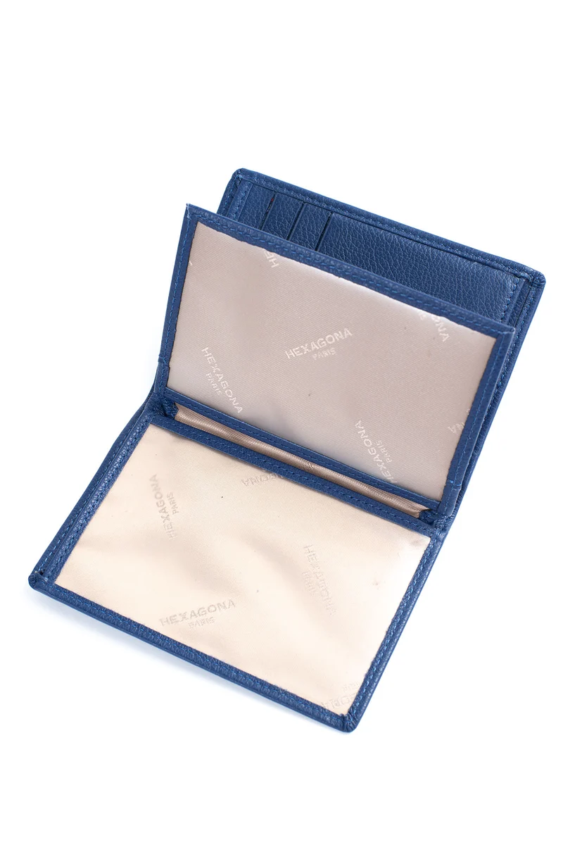 Portefeuille européen - 2 volets - Cuir