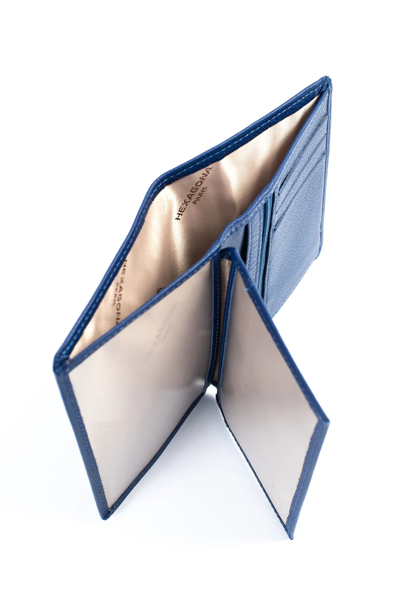 Portefeuille européen - 2 volets - Cuir