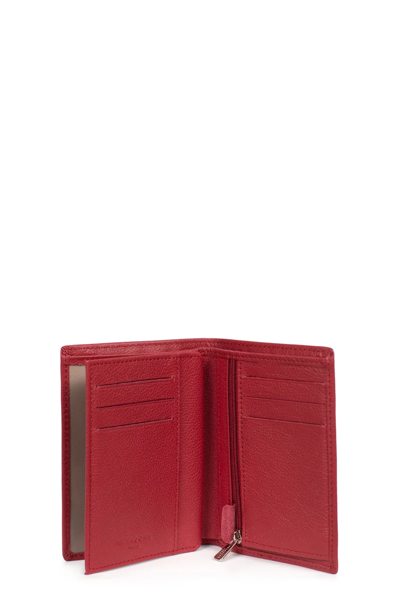 Portefeuille européen - 2 volets - Cuir