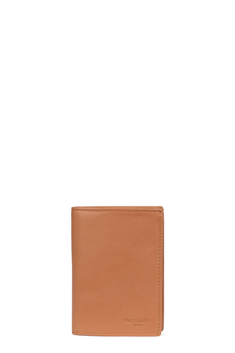 Portefeuille européen - 2 volets - Cuir