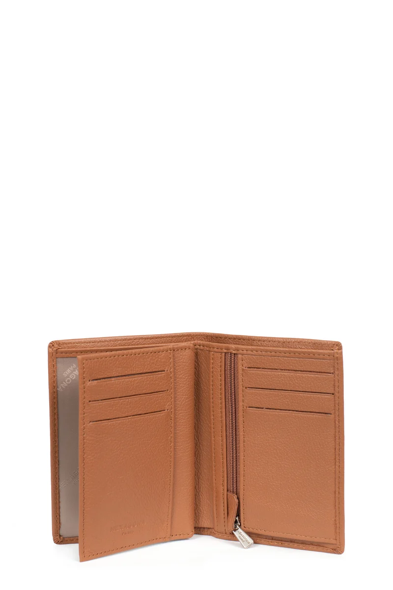 Portefeuille européen - 2 volets - Cuir