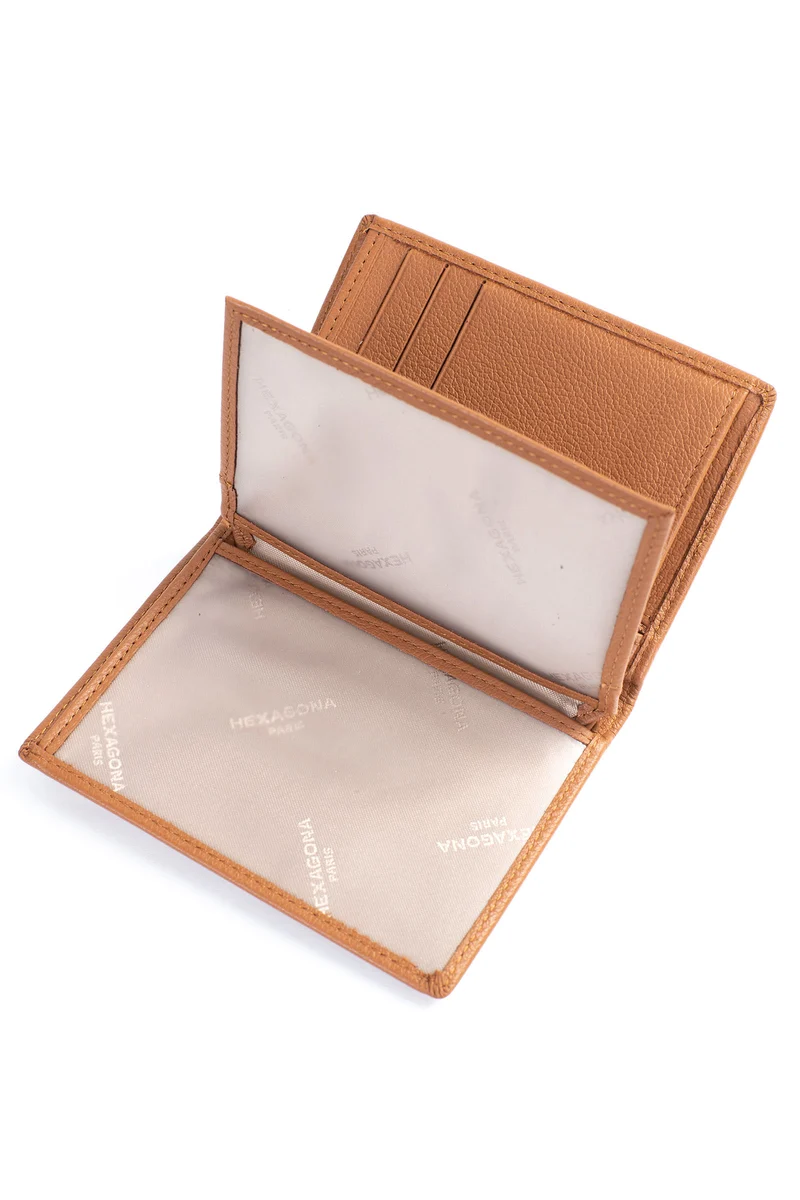 Portefeuille européen - 2 volets - Cuir