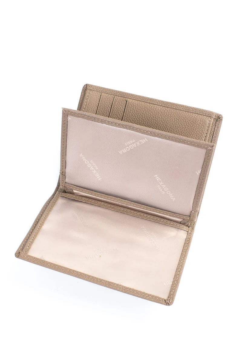 Portefeuille européen - 2 volets - Cuir
