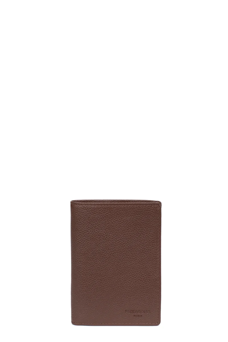 Portefeuille européen - 2 volets - Cuir