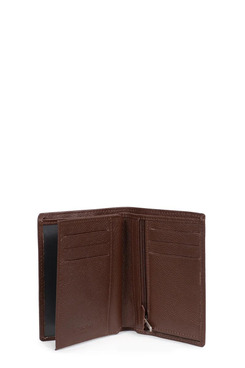 Portefeuille européen - 2 volets - Cuir