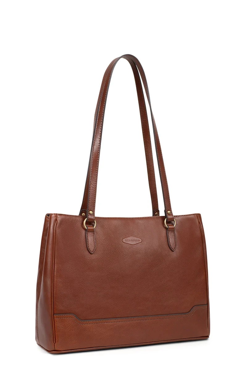 Sac porté épaule 2 anses - A4 - Cuir