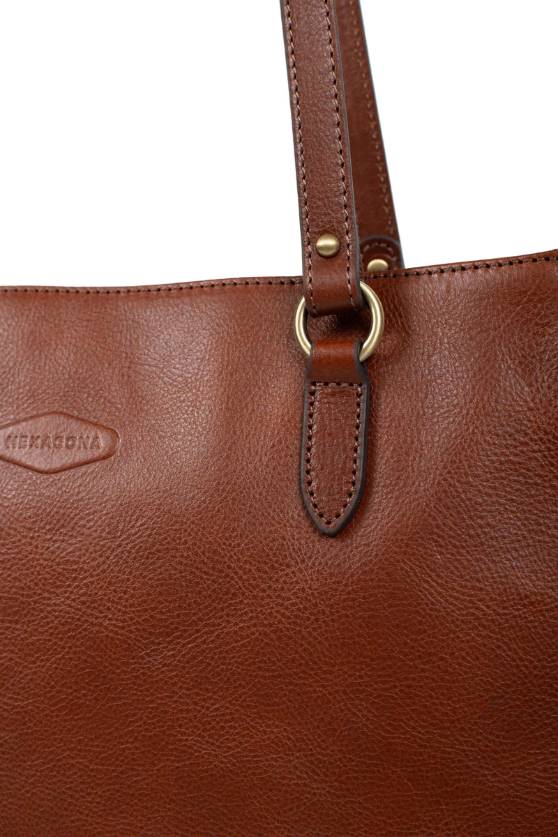 Sac porté épaule 2 anses - A4 - Cuir