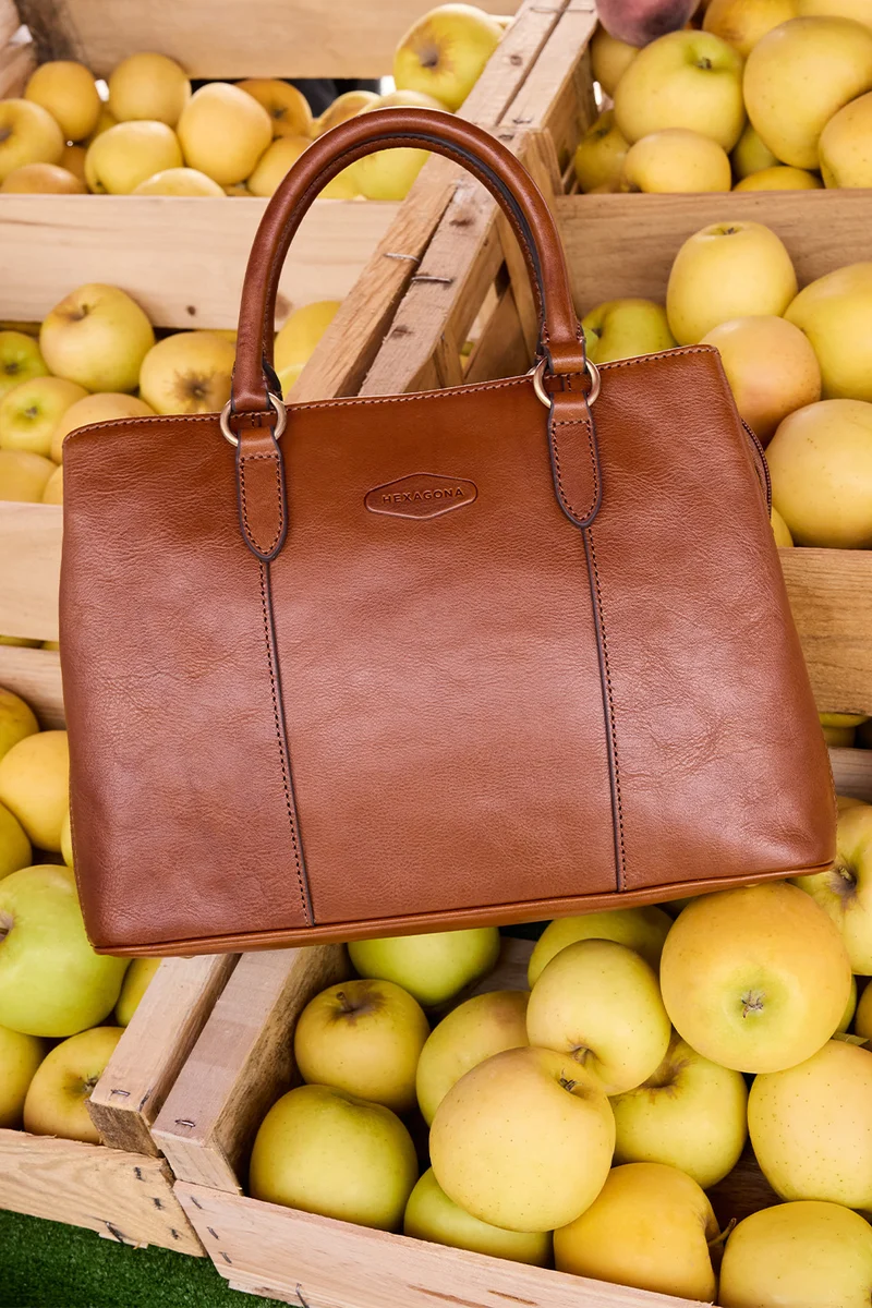 Sac porté main 2 poignées - Cuir