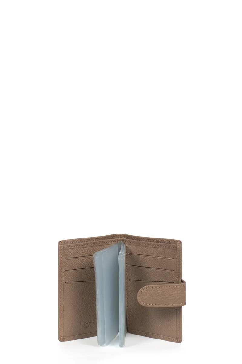 Porte-cartes - 1 volet - Cuir