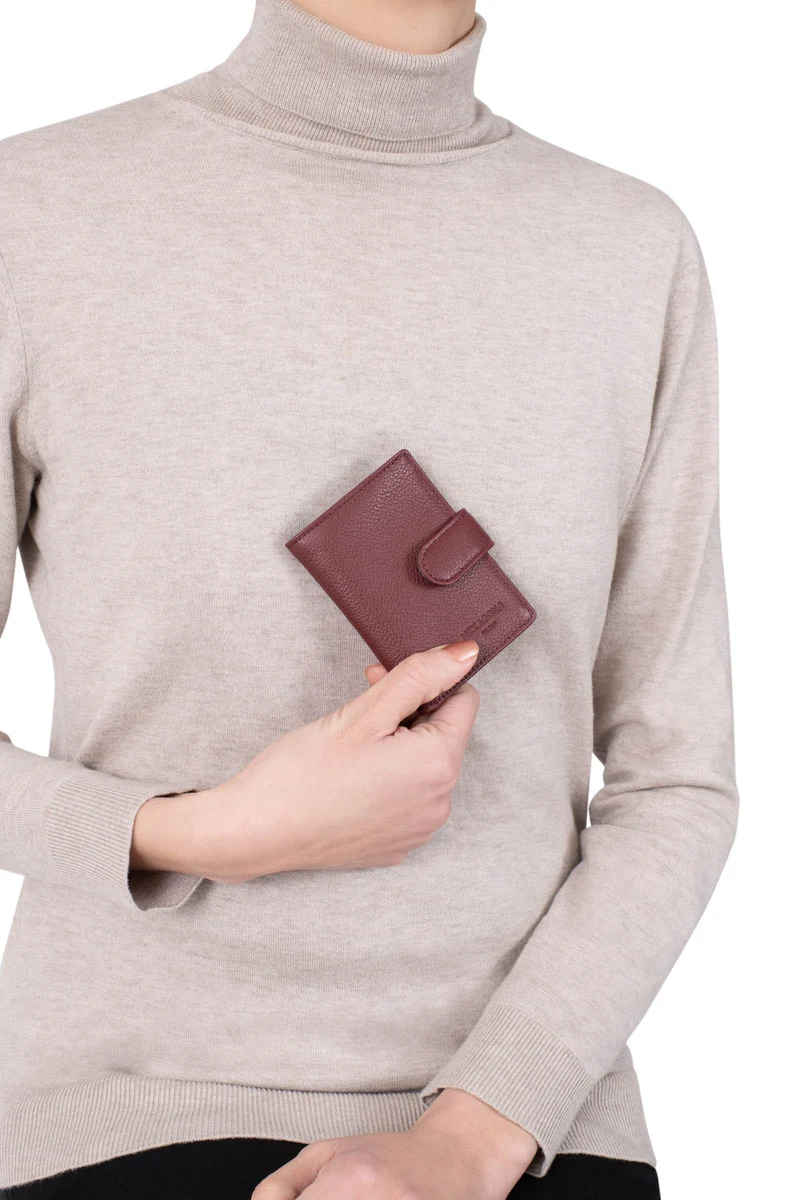 Porte-cartes - 1 volet - Cuir