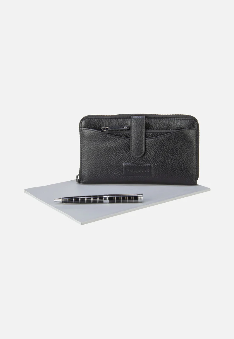 Elsa Long Ladies Zip Key Schwarz - Portemonnaie