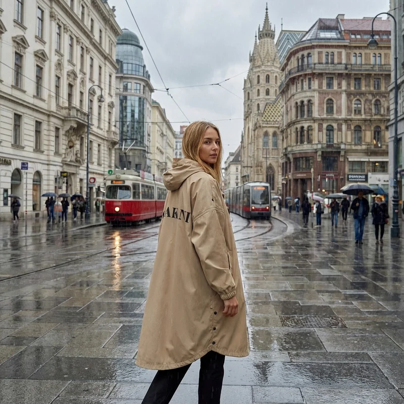 Regenponcho KAY - Beige