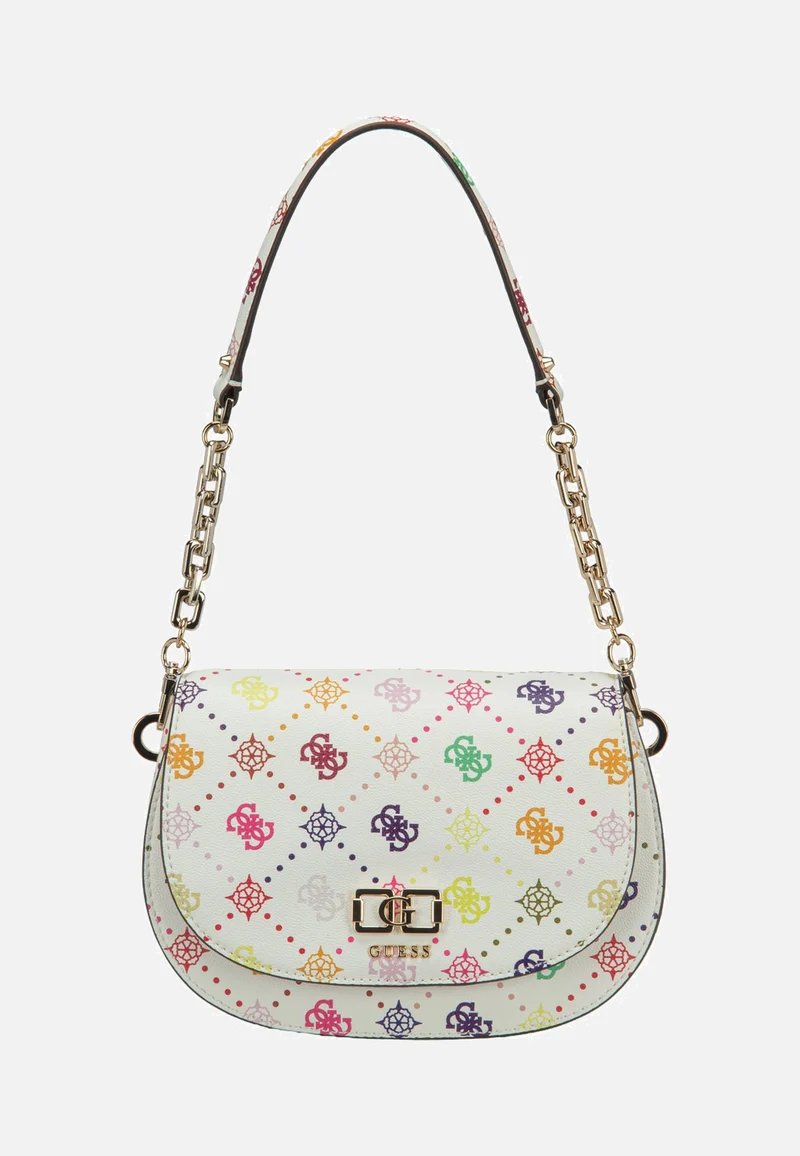 Emelie Logo Flap Shoulder Multi Logo - Schultertasche