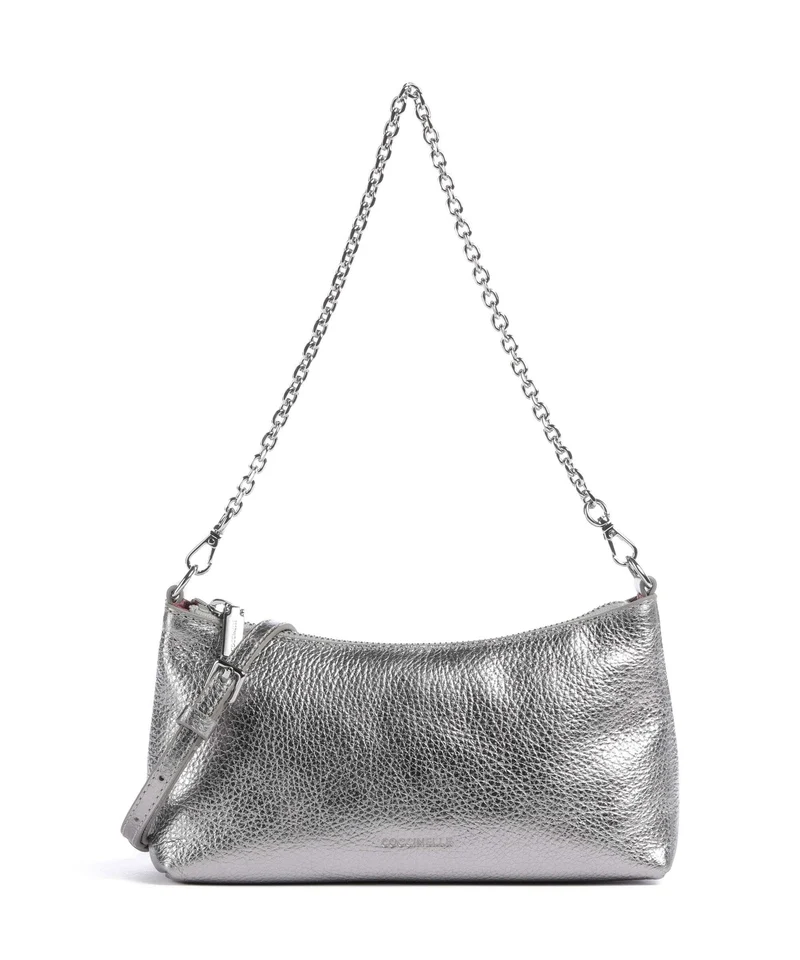 Coccinelle Aura Schultertasche steel