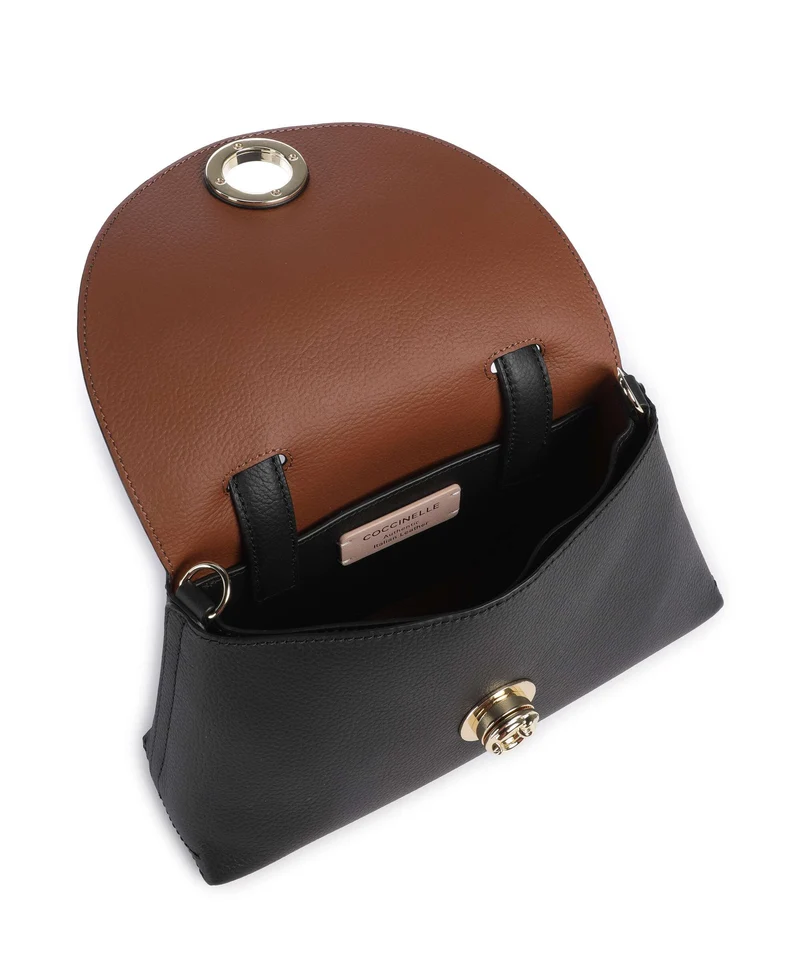 Coccinelle Nikla Handtasche noir/cognac