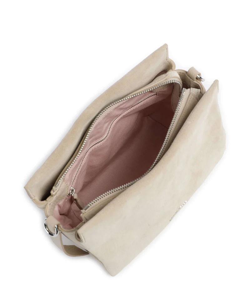 Coccinelle Boheme Suede Handtasche sandshell