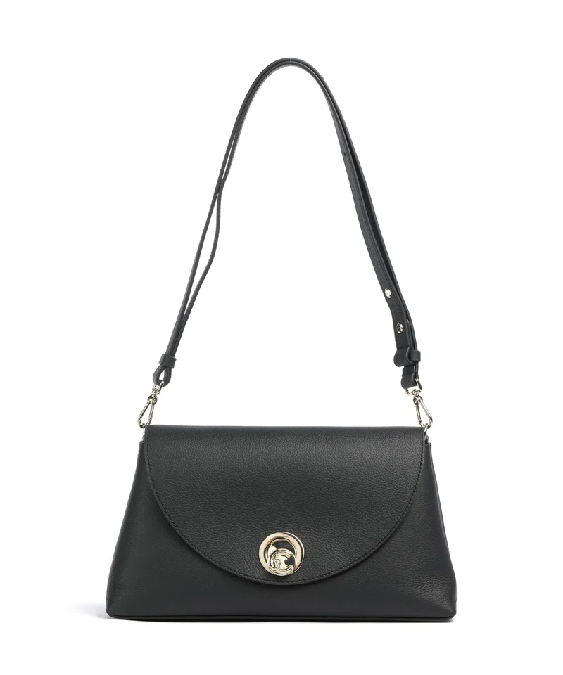 Coccinelle Nikla Schultertasche noir/cognac