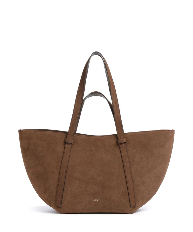 Abro Suede Cosmo Large Shopper wood