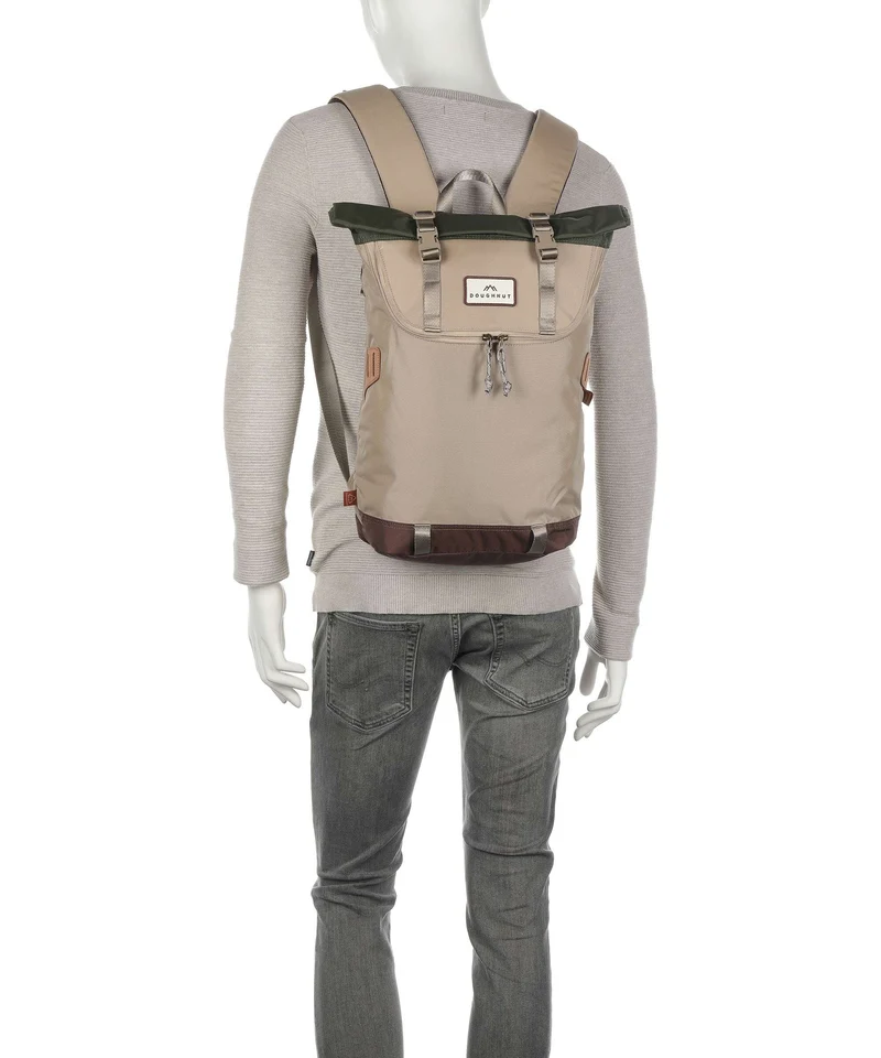 Doughnut Jungle Christopher Small Rolltop Rucksack chestnut