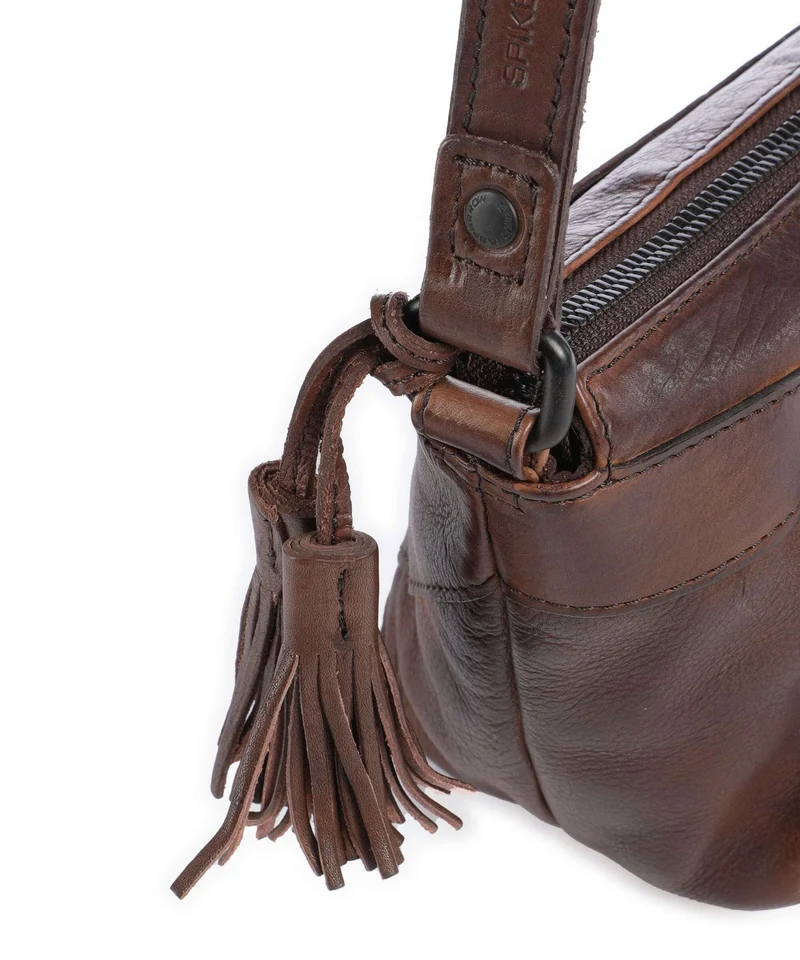 Spikes & Sparrow Apache Piperel Umhängetasche dark brown