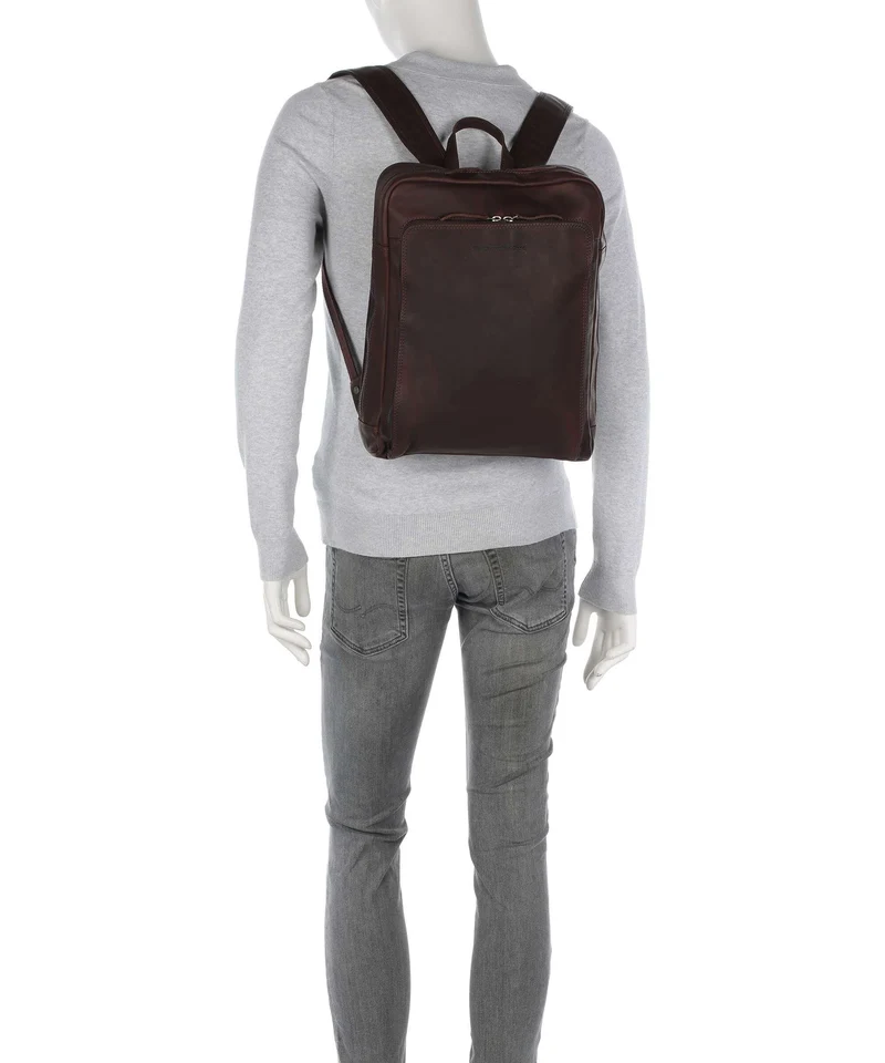 The Chesterfield Brand Wax Pull Up Cow Jasper Rucksack brown