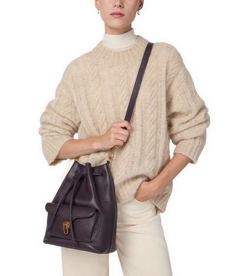 Coccinelle Beat Generation Bucket Handtasche prune