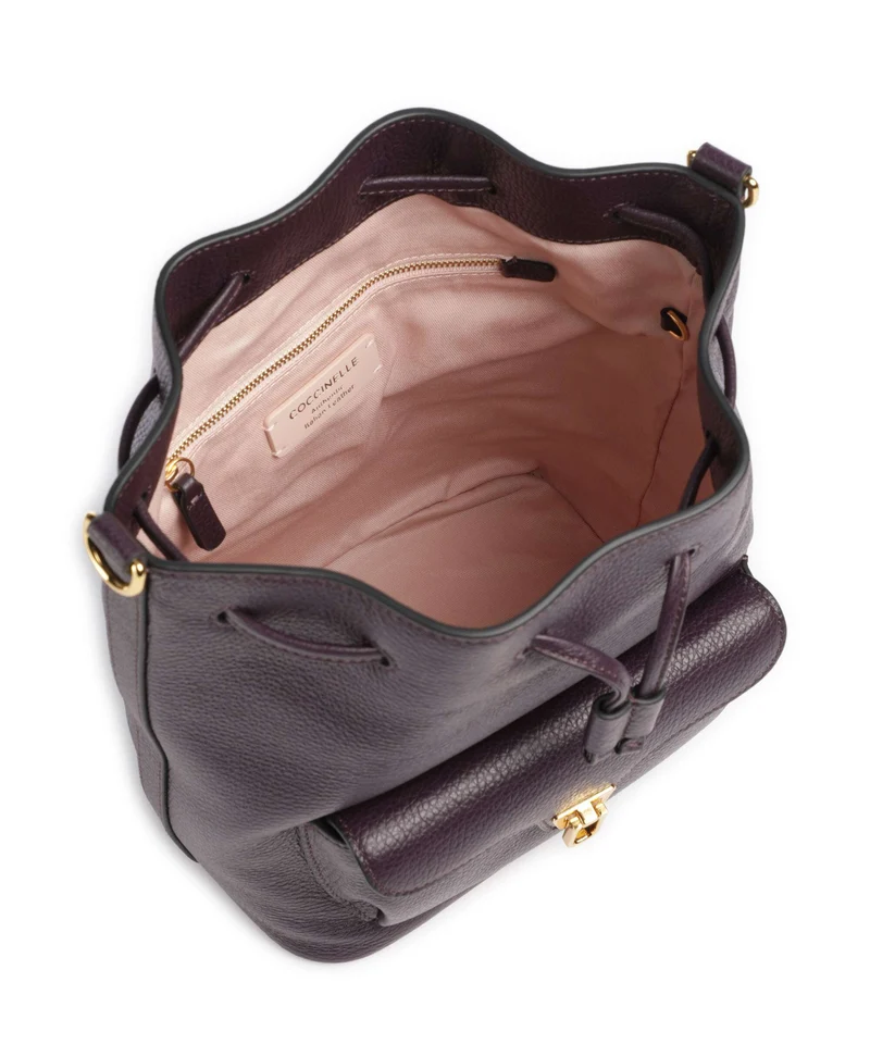 Coccinelle Beat Generation Bucket Handtasche prune