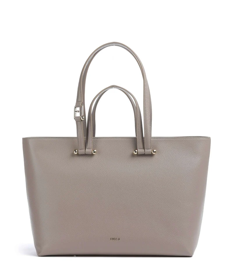 Furla Duetto L Shopper stucco gray