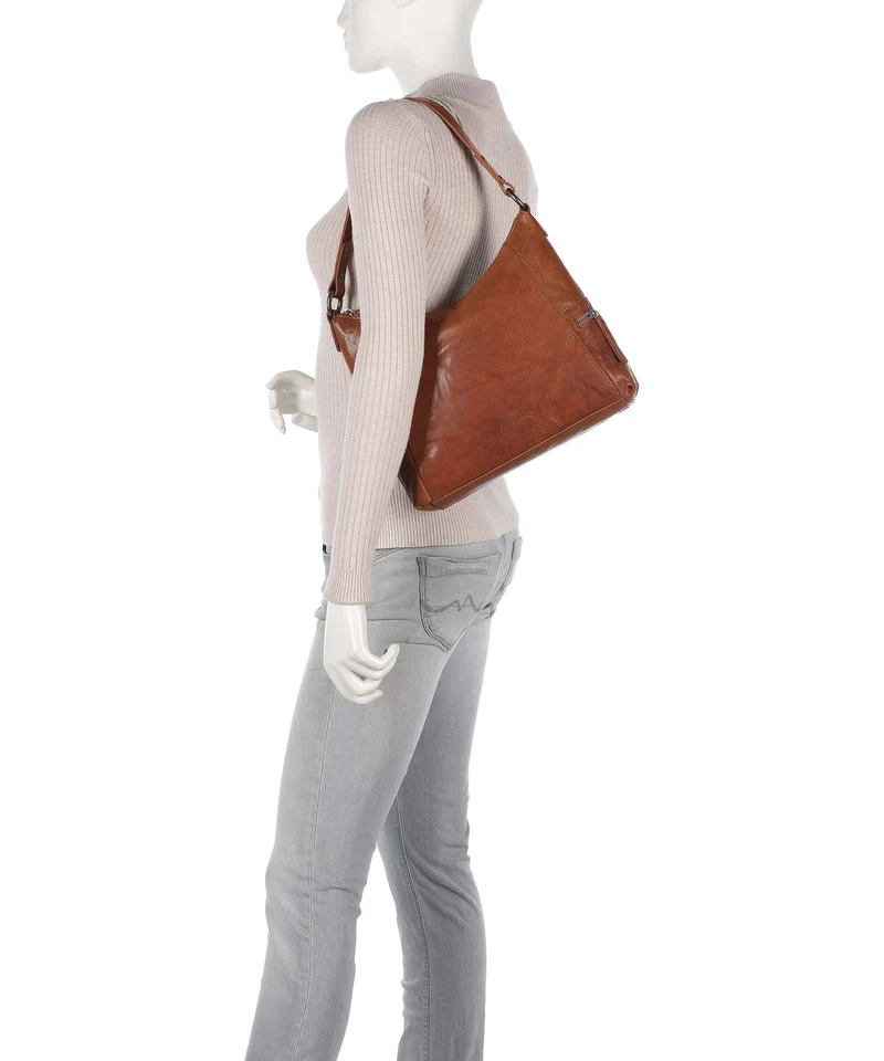 Spikes & Sparrow Bronco Beuteltasche brandy