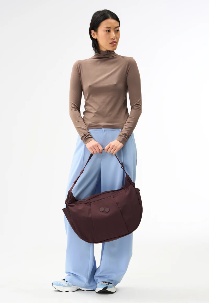 Krumm Large Crinkle Mahagoni - Hobo Bag