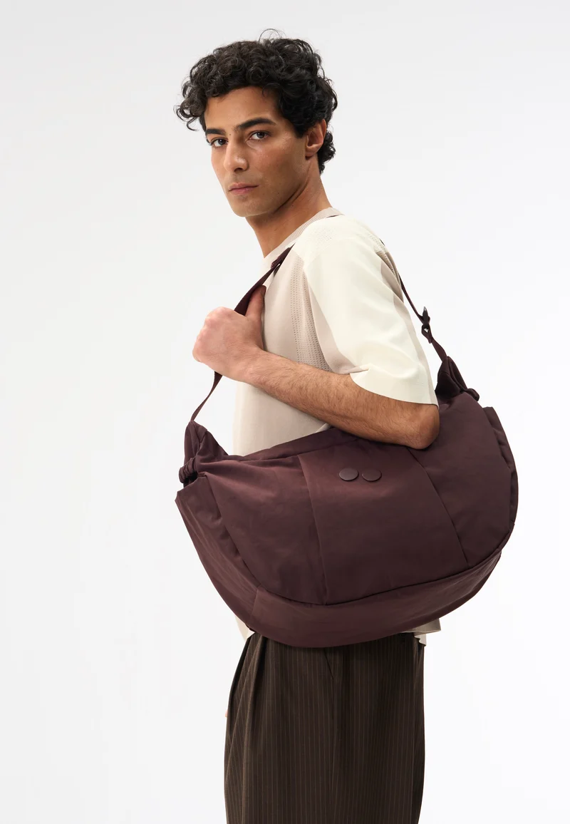 Krumm Large Crinkle Mahagoni - Hobo Bag