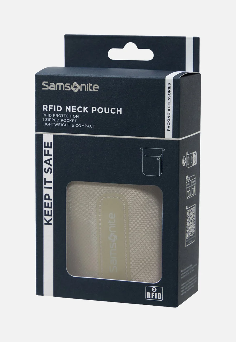 TA Revolution RFID Neck Pouch Eclipse Grey - Accessories
