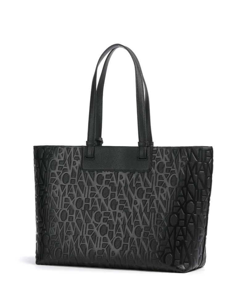 Armani Exchange Liz Monogram L Shopper black