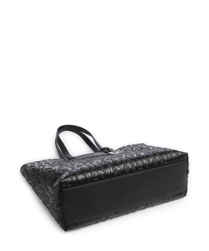 Armani Exchange Liz Monogram L Shopper black