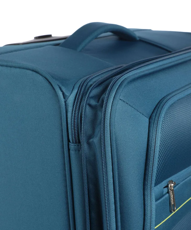 American Tourister Deep Dive 4-Rollen Trolley teal/lime