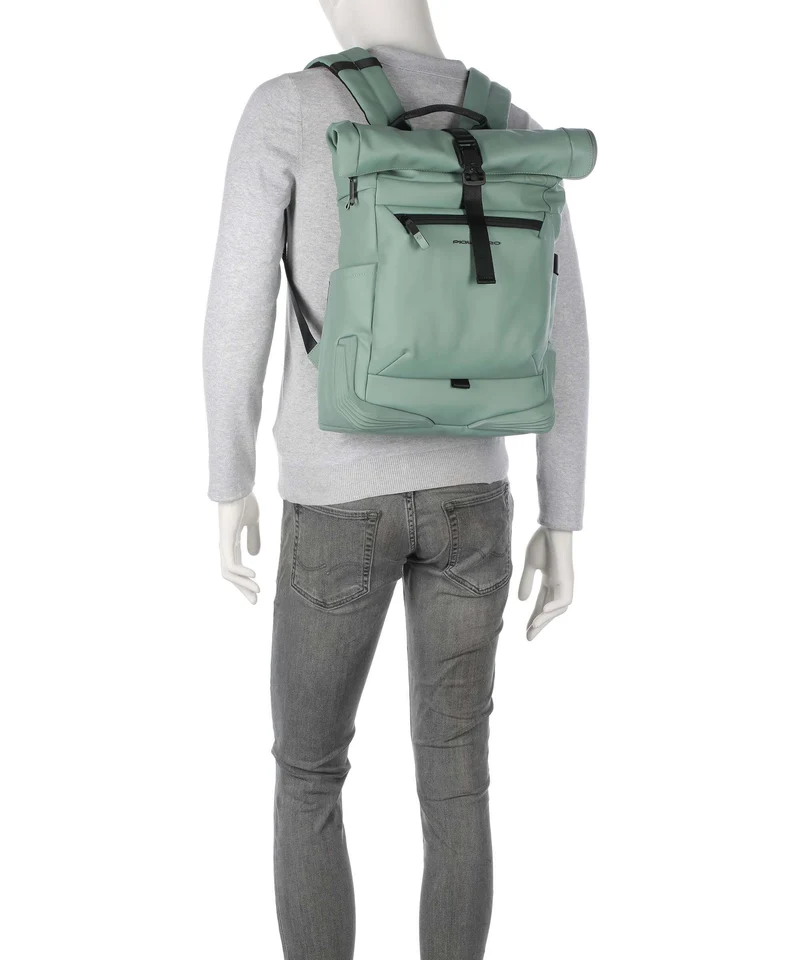 Piquadro Corner 2.0 Rolltop Rucksack green