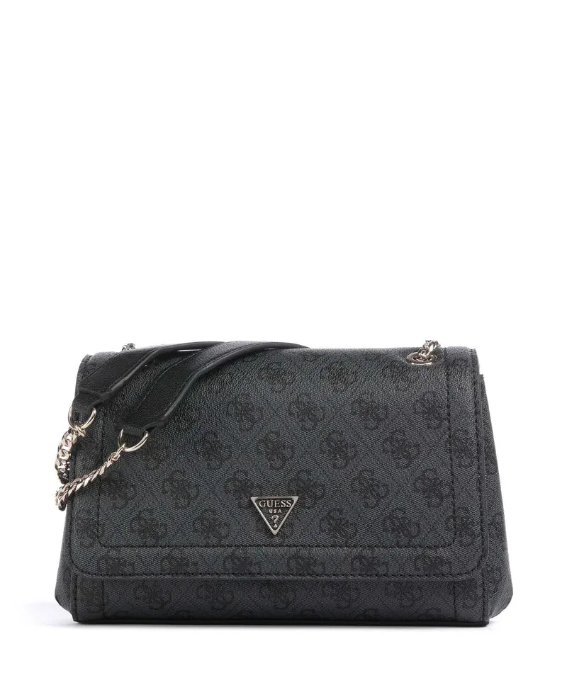 Guess Noelle Schultertasche coal logo