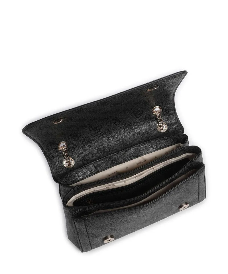 Guess Noelle Schultertasche coal logo