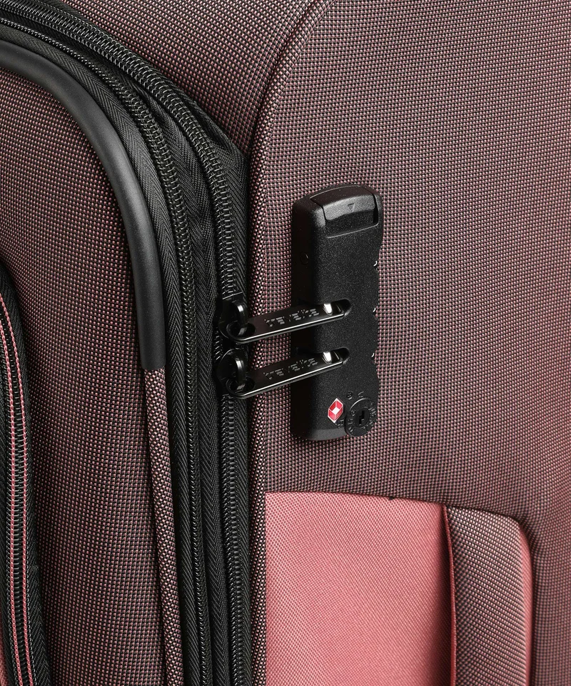 Travelite Viia 4-Rollen Trolley Set frühlingsrose