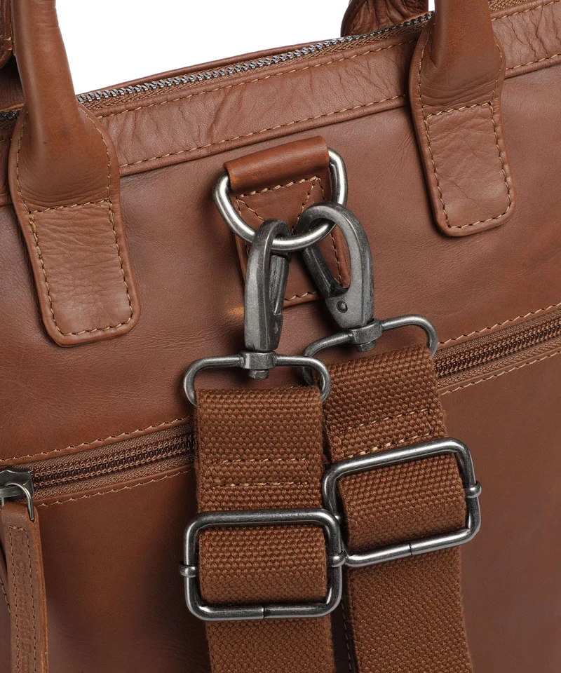 The Chesterfield Brand Wax Pull Up Cow Luisa Rucksack-Tasche cognac