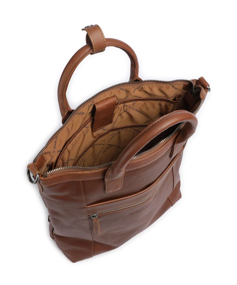 The Chesterfield Brand Wax Pull Up Cow Luisa Rucksack-Tasche cognac