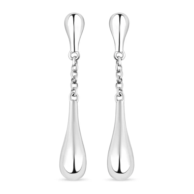 Lucy Q Drip Kollektion - Tropfen-Ohrringe, 925 Silber rhodiniert