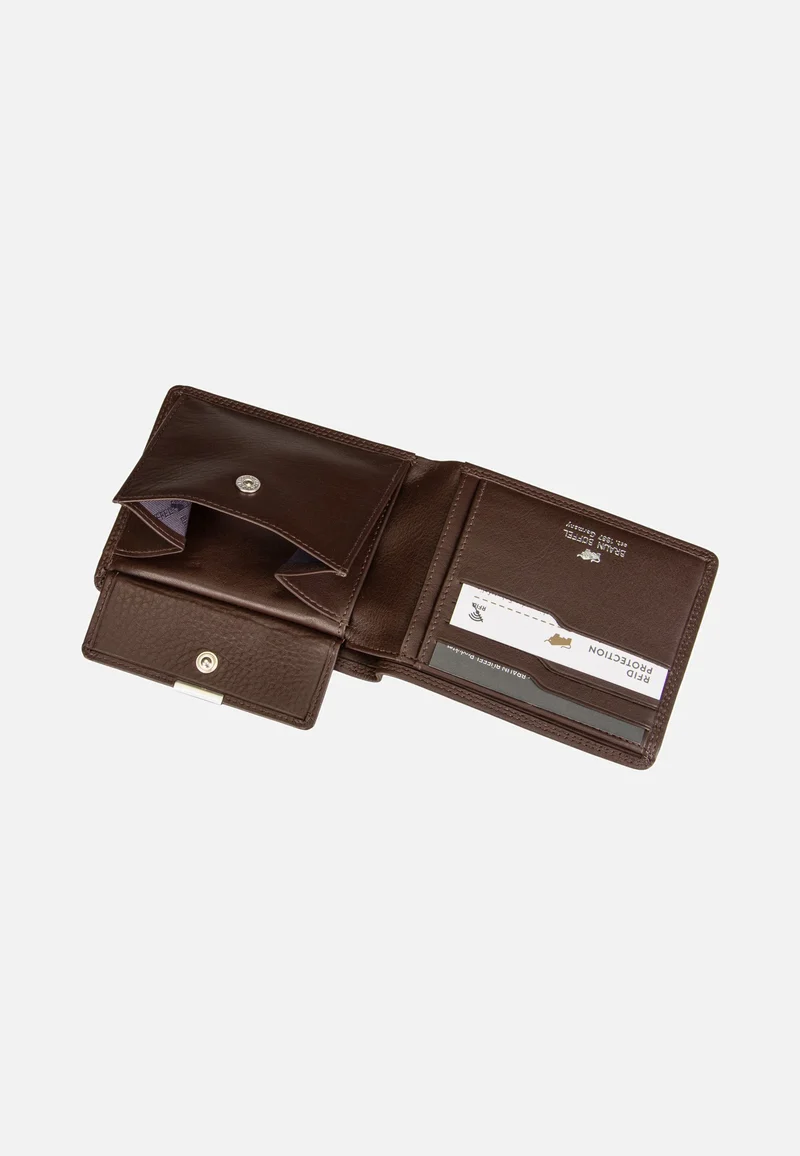 Golf RFID Coin Wallet 4+3Cs Braun - Portemonnaie