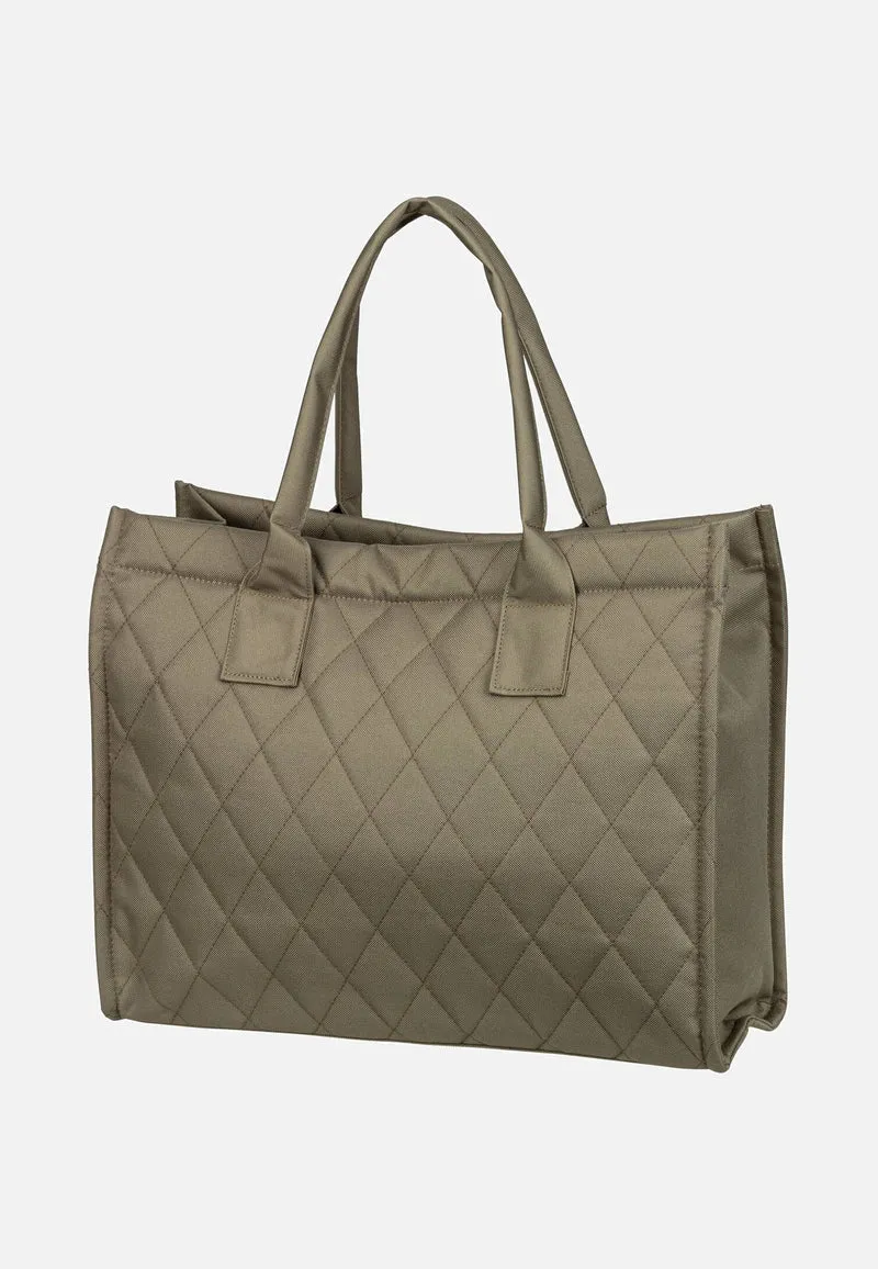 Daily Shopper Rhombus Olive - Tote Bag
