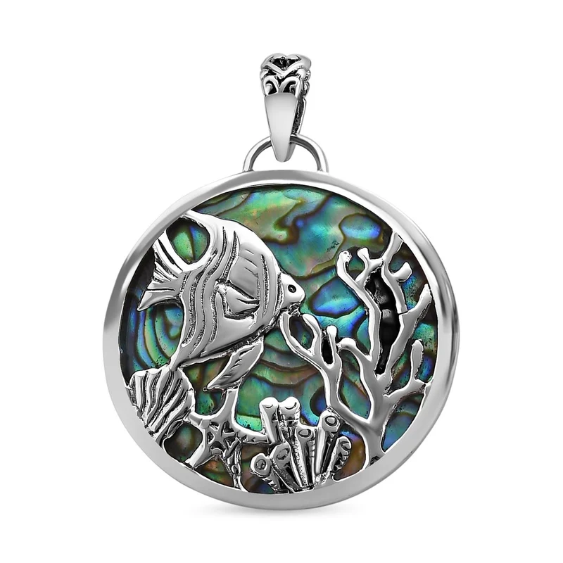 Royal Bali - Abalone Muschel Anhänger 925 Silber
