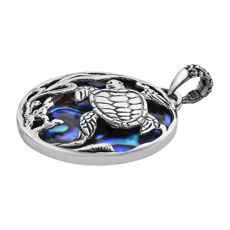 Royal Bali - Abalone Muschel Anhänger 925 Silber
