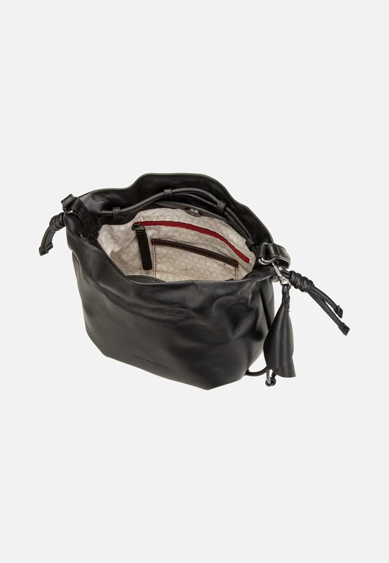 Fleur Jet Black - Bucket Bag