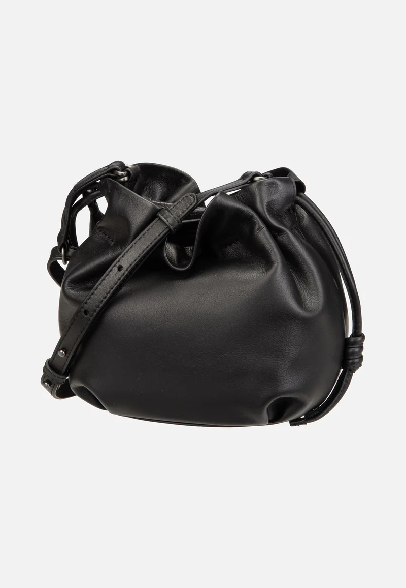 Fleur Jet Black - Bucket Bag