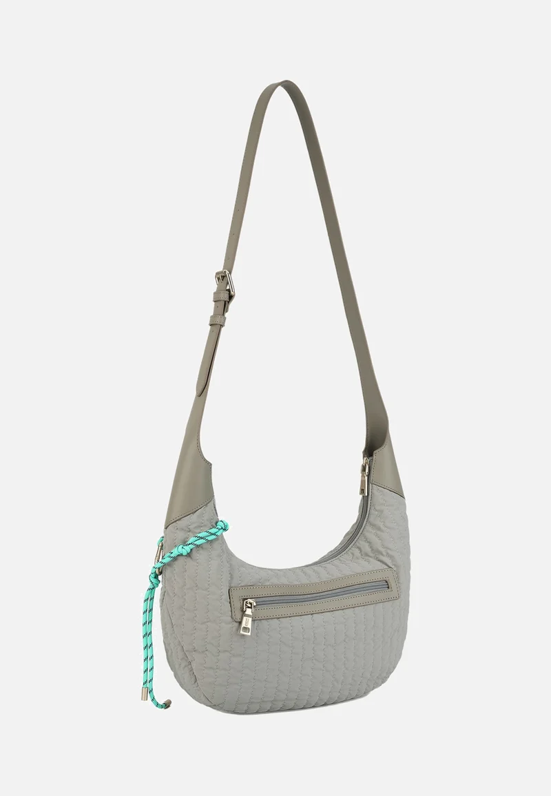 Just Flow Round Hobo Light Grey - Hobo Bag